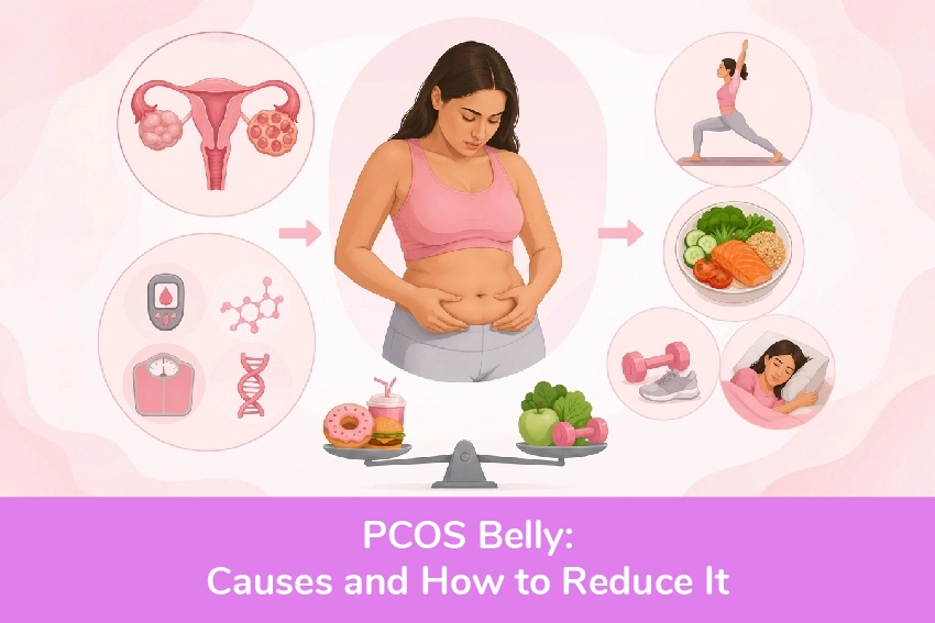 PCOS Belly: Causes And How To Reduce It